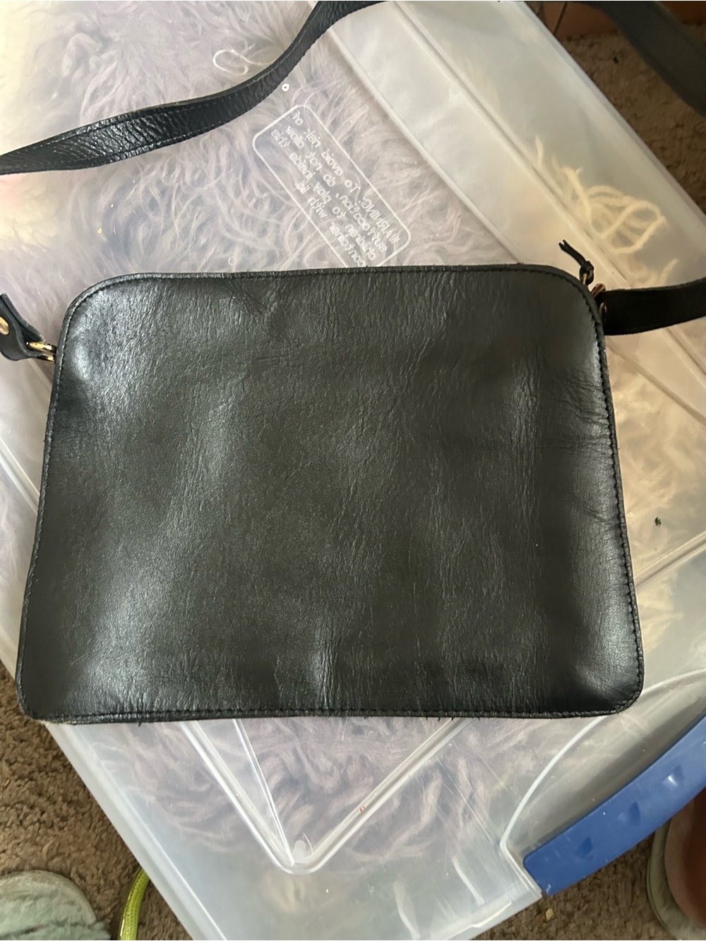 Black Leather Handbag